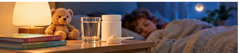 Calm bedtime scene for an article about magnesium and sleep