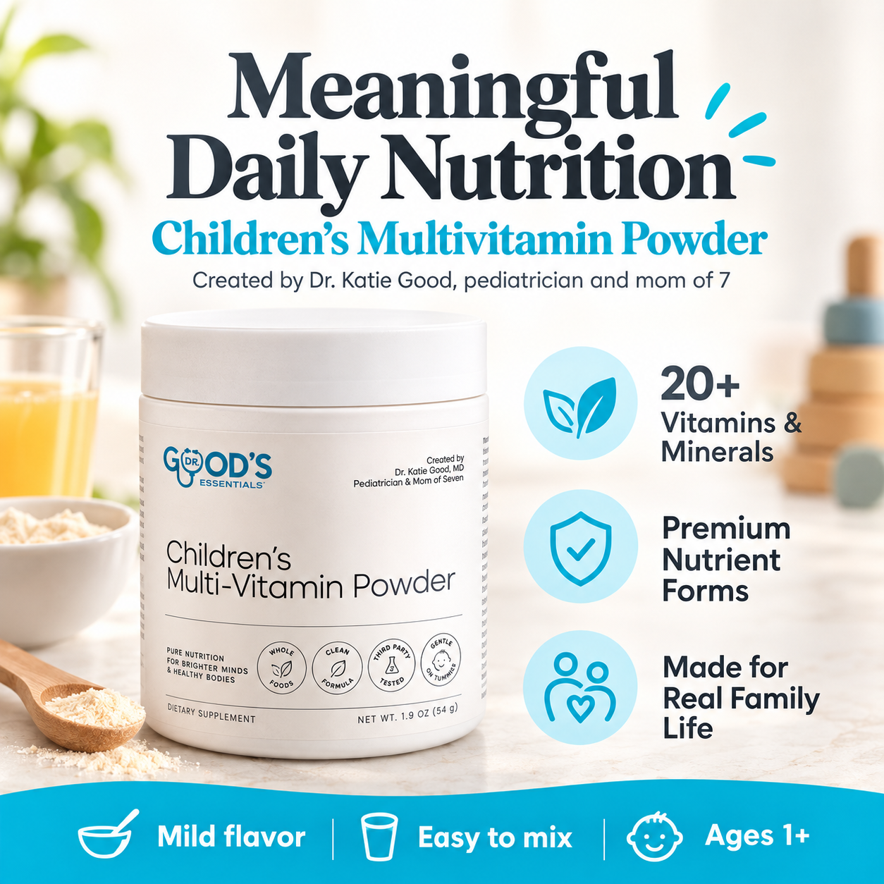 Meaningful Daily Nutrition — Dr. Goods Children's Multi-Vitamin Powder